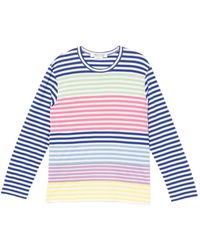 Comme des Garçons - Striped Long-Sleeve Top - Lyst