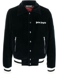Palm Angels - ロゴ ベルベットジャケット - Lyst