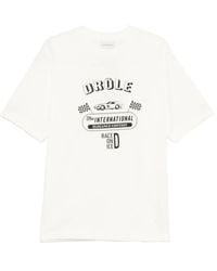 Drole de Monsieur - T-Shirt Met Grafische Print - Lyst