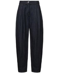 Genny - Jeans Affusolati Con Pieghe - Lyst