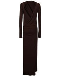 ANDAMANE - Vestido Fruncido Drapeado - Lyst