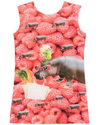The Artistylist - Raspberry-Print Sleeveless Mini Dress - Lyst