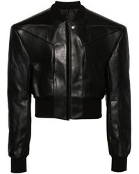 Rick Owens - Edfu Flight Leather Jacket - Lyst