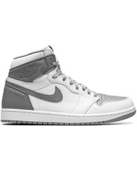 Nike Air Jordan 1 Retro High Og Shoes In Grey,