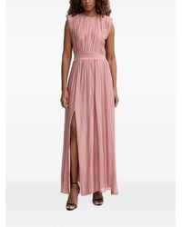 Haveone - Gathered Side-Slit Maxi Dress - Lyst