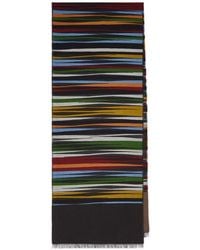 Paul Smith - Sciarpa A Righe Con Frange - Lyst