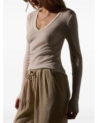 James Perse - V-Neck Long-Sleeve T-Shirt - Lyst