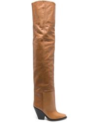 Isabel Marant - Lalex 90mm Thigh-high Leather Boots - Lyst