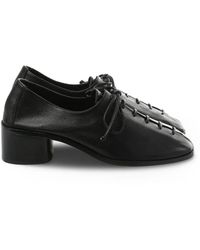 Hereu - Escarpins Lacés À Talon Épais - Lyst