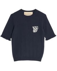 Valentino Garavani - Embroidered Wool Top - Lyst