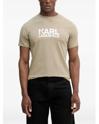 KARL LAGERFELD - Logo-Print Short-Sleeve T-Shirt - Lyst
