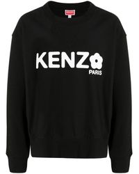 KENZO - Crewneck Sweatshirt With Print - Lyst