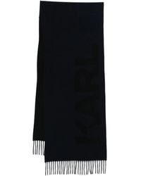 KARL LAGERFELD - Fringed Scarf - Lyst