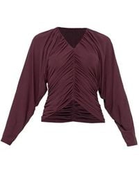 Nissa - Top Drapeado - Lyst