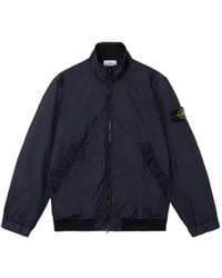 Stone Island - 4100111 Crinkle Reps Ny Stand-Collar Jacket With Wind Resistance And Anti-Drop - Lyst