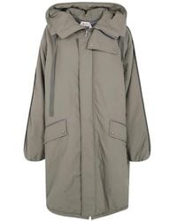N°21 - Quilted-Sleeve Oversized Coat - Lyst