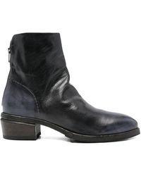 shotof - Zip-Detail Leather Boots - Lyst
