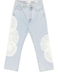 FRAME - The Crochet Jeans - Lyst