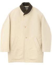 Jacquemus - Ribbed-Collar Button-Up Coat - Lyst