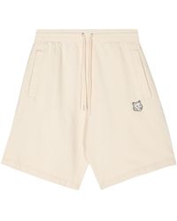 Maison Kitsuné - Fox Head Cotton Shorts - Lyst