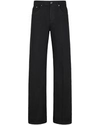 Dondup - Logo-Patch Straight-Leg Jeans - Lyst