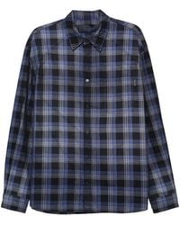 Juun.J - Check-Pattern Button-Down Shirt - Lyst