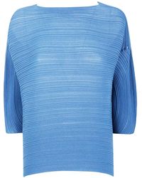 Pleats Please Issey Miyake - T-Shirt mit Falten - Lyst