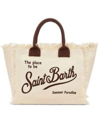 MC2 Saint Barth - Vanity Fringed Canvas Tote Bag - Lyst