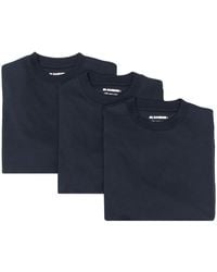 Jil Sander - 3-pack Logo Organic Cotton T-shirt - Lyst