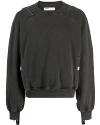 C2H4 - Zip-detailed Sweatshirt - Lyst