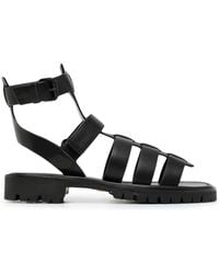 Juun.J - Caged Leather Sandals - Lyst