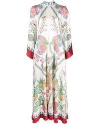 La DoubleJ - Magnifico Printed Silk-twill Maxi Dress - Lyst