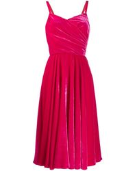 Dolce & Gabbana Fluwelen Wikkeljurk - Roze