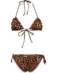 Mc2 Saint Barth - Sarius Leopard-print Bikini - Lyst