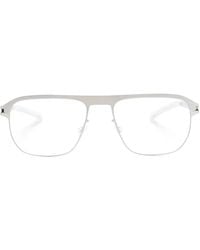Mykita - Lorenzo Rectangle-Frame Glasses - Lyst