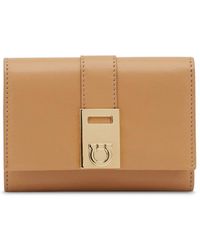 Ferragamo - Hug Bi-fold Leather Wallet - Lyst
