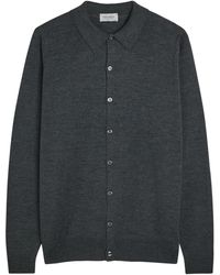 John Smedley - Tibor Merino Wool Cardigan - Lyst
