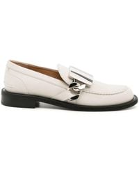 JW Anderson - Gourmet Plaque-detail Leather Loafers - Lyst