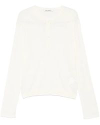 Our Legacy - Ribbed-Knit Henley Top - Lyst