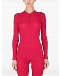 DSquared² - Button Ribbed Sweater - Lyst