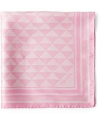 Prada - Jacquard Silk Scarf 55X55 - Lyst
