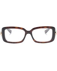 Gucci - Tortoiseshell-Effect Square-Frame Glasses - Lyst