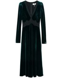 Nissa - Logo-Plaque Maxi Dress - Lyst