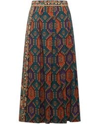 Pierre Louis Mascia - Virgin Wool Pleated Skirt - Lyst
