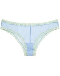 Fleur du Mal - Lace-Trimmed Briefs - Lyst
