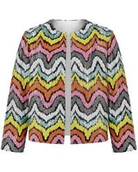 ODEEH - Sequin-Embellished Fitted Jacket - Lyst