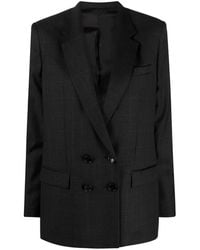 Isabel Marant - Virgin Wool Plaid Blazer - Lyst