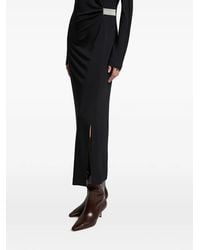 Peserico - Ruched Metallic-Detail Maxi Dress - Lyst