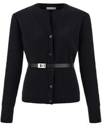 Ferragamo - Belted Cardigan - Lyst