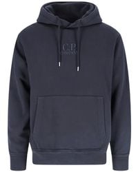 C.P. Company - Cotton Hoodie With Drawstring Hood - Lyst